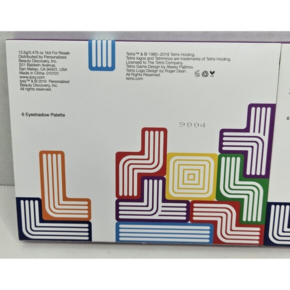 Tetris X Ipsy BLOCK PARTY 6-Eyeshadow Palette X 2 Limited Edition Full SZ 13.5g - Picture 3 of 4